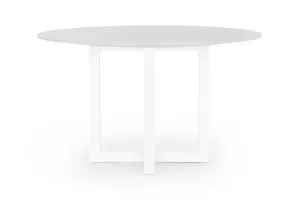 Bronte Round Coastal Dining Table, White Italian Carrara Marble, by Lounge Lovers by Lounge Lovers, a Dining Tables for sale on Style Sourcebook