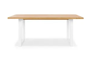 Bronte Natural 150cm Coastal Dining Table, White Solid American Timber Oak, by Lounge Lovers by Lounge Lovers, a Dining Tables for sale on Style Sourcebook