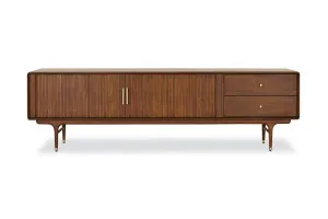Manhattan Mid Century TV Unit Brown American Wood, by Lounge Lovers by Lounge Lovers, a Entertainment Units & TV Stands for sale on Style Sourcebook