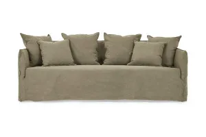 Bronte Coastal 3 Seat Sofa, Green Fabric, by Lounge Lovers by Lounge Lovers, a Sofas for sale on Style Sourcebook