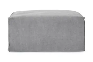 Bronte Coastal Ottoman, Light Grey, by Lounge Lovers by Lounge Lovers, a Ottomans for sale on Style Sourcebook
