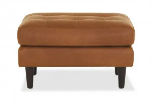 Draper Leather Ottoman, Charme Cigar, by Lounge Lovers by Lounge Lovers, a Ottomans for sale on Style Sourcebook