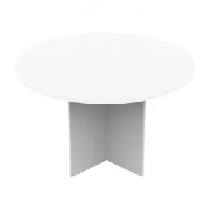 Collins Round Meeting Table, 120cm, White by UBiZ Furniture, a Desks for sale on Style Sourcebook