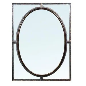Tres Bien Iron Frame Wall Mirror, 103cm by French Country Collection, a Mirrors for sale on Style Sourcebook