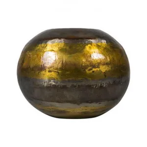 Cyprea Metal Vessel, Medium by Provencal Treasures, a Vases & Jars for sale on Style Sourcebook
