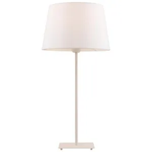 Devon Metal Base Table Lamp, White by Telbix, a Table & Bedside Lamps for sale on Style Sourcebook