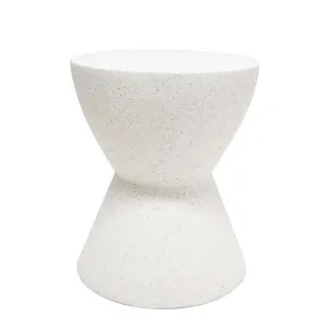 Terrazzo Decorative Stool in White by OzDesignFurniture, a Stools for sale on Style Sourcebook