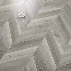 Grey Chevron by Beau Floor, a Medium Neutral Laminate for sale on Style Sourcebook