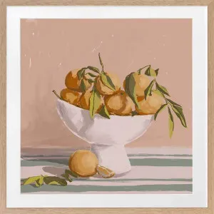 Bowl of Oranges Framed Art Print by Urban Road, a Prints for sale on Style Sourcebook