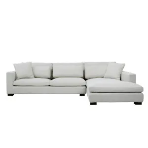 Cleo 3 Seater Sofa + Chaise RHF in Gusto White by OzDesignFurniture, a Sofas for sale on Style Sourcebook