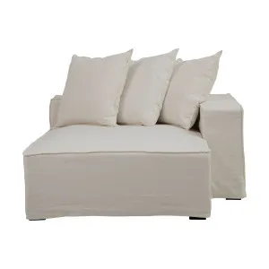 Loft Sofa Chaise RHF in Faye White by OzDesignFurniture, a Sofas for sale on Style Sourcebook