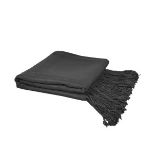 Luxury Bamboo Throw Blanket - Charcoal by Ivory & Deene, a Blankets & Throws for sale on Style Sourcebook