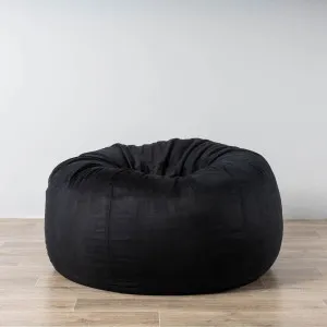 Pierre Fur Bean Bag - Black by Ivory & Deene, a Bean Bags for sale on Style Sourcebook