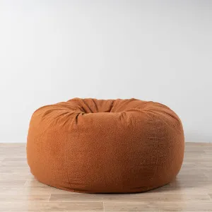 Boucle Fur Bean Bag - Rust by Ivory & Deene, a Bean Bags for sale on Style Sourcebook