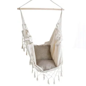 Cream Hammock Hanging Chair - Aruba by Ivory & Deene, a Hammocks for sale on Style Sourcebook