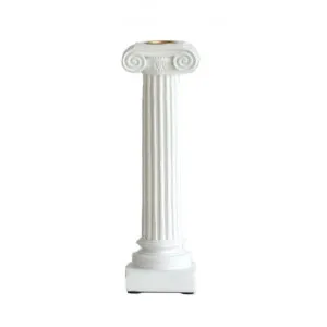 Paradox Ionic Column Candle Holder, Small, White by Paradox, a Candle Holders for sale on Style Sourcebook