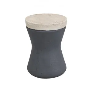 Botany Magnesia Cement Inoor / Outdoor Round Stool, Grey by Casa Uno, a Stools for sale on Style Sourcebook