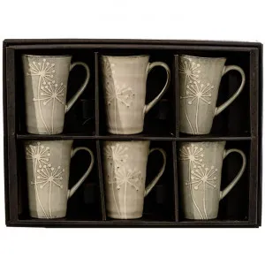 Fuka 6 Piece Ceramic Oriental Mug Set by Casa Uno, a Cups & Mugs for sale on Style Sourcebook