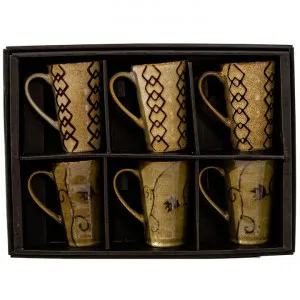 Kikuya 6 Piece Ceramic Oriental Mug Set by Casa Uno, a Cups & Mugs for sale on Style Sourcebook