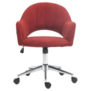 Tulip Fabric Office Chair, Wine by Emporium Oggetti, a Chairs for sale on Style Sourcebook