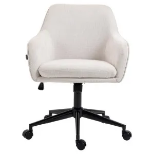 Teddy Knitted Fabric Office Chair, Beige by Emporium Oggetti, a Chairs for sale on Style Sourcebook