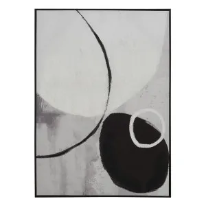 Monochrome Curves 2 Box Framed Canvas in 104x144cm by OzDesignFurniture, a Painted Canvases for sale on Style Sourcebook