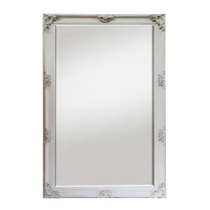 Monteiro Baroque Wall Mirror, 90cm, White by Lyndon Valley, a Mirrors for sale on Style Sourcebook