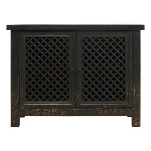 Nobu Buffet 2 Door 131cm in Rustic Black by OzDesignFurniture, a Sideboards, Buffets & Trolleys for sale on Style Sourcebook