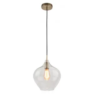 Darby Glass Pendant Light, Large, Clear by Mercator, a Pendant Lighting for sale on Style Sourcebook