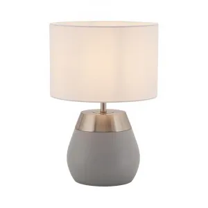 Belgrave Metal Base Touch Table Lamp, Grey by Mercator, a Table & Bedside Lamps for sale on Style Sourcebook