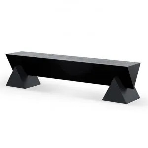 Davila 1.9m Elm Bench - Full Black by Interior Secrets - AfterPay Available by Interior Secrets, a Benches for sale on Style Sourcebook