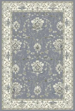 Noble Wildflower Rug | Soft Blue Grey by Rug Addiction, a Persian Rugs for sale on Style Sourcebook