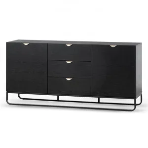 Boyle 1.75m Wooden Sideboard - Black by Interior Secrets - AfterPay Available by Interior Secrets, a Sideboards, Buffets & Trolleys for sale on Style Sourcebook