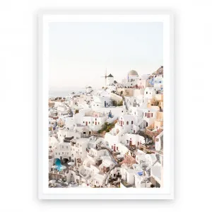 Santorini Skyline I Photo Art Print by The Print Emporium, a Prints for sale on Style Sourcebook