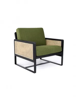 Remi Rattan Club Chair in Green by Tallira Furniture, a Chairs for sale on Style Sourcebook