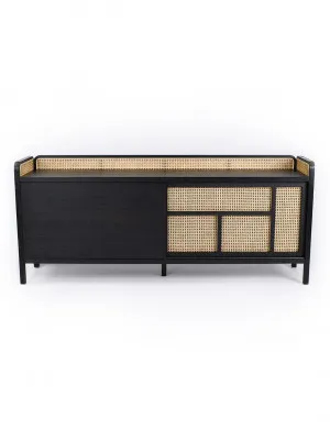 Hugo Rattan Sidebaord in Black by Tallira Furniture, a Sideboards, Buffets & Trolleys for sale on Style Sourcebook
