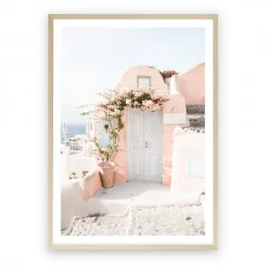Santorini Pink House III Photo Art Print by The Print Emporium, a Prints for sale on Style Sourcebook