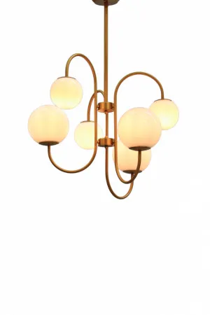 Bonnie Gooseneck Chandelier by Fat Shack Vintage, a Chandeliers for sale on Style Sourcebook