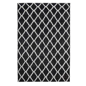 Huxley Rug 155x225cm in Black/Off White by OzDesignFurniture, a Contemporary Rugs for sale on Style Sourcebook