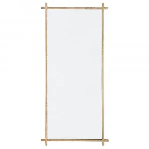 Oliver Satin Gold Floor Mirror - 96cm x 203cm by Luxe Mirrors, a Mirrors for sale on Style Sourcebook