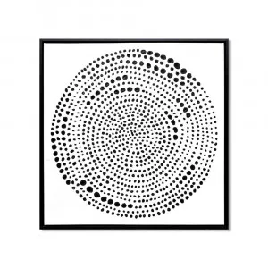 Dots of the Circle Wall Art Canvas 105 cm X 105 cm by Luxe Mirrors, a Artwork & Wall Decor for sale on Style Sourcebook