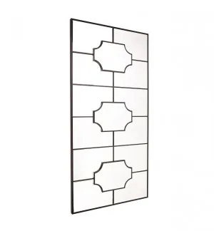 Boyd Black Floor Mirror 99cm x 203cm by Luxe Mirrors, a Mirrors for sale on Style Sourcebook