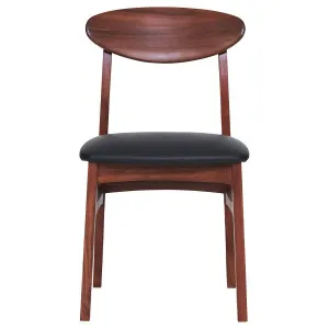 Dawes Dining Chair in Black PU / Tas Blackwood by OzDesignFurniture, a Dining Chairs for sale on Style Sourcebook