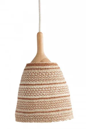 Handwoven Pendant Light - Caramel Collection, Small by Her Hands, a Pendant Lighting for sale on Style Sourcebook