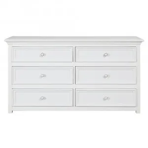 Mandalay Dresser White - 6 Drawer by James Lane, a Dressers & Chests of Drawers for sale on Style Sourcebook