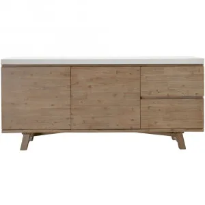 Nova Buffet Faux White Marble - 190cm by James Lane, a Sideboards, Buffets & Trolleys for sale on Style Sourcebook