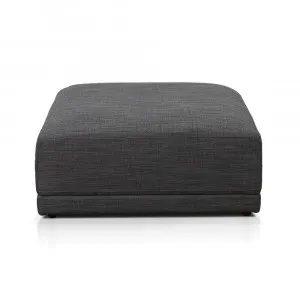 Amelia Ottoman Warm Charcoal - 100cm x 100cm by James Lane, a Ottomans for sale on Style Sourcebook