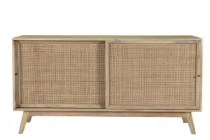 Tulum Mango Wood and Rattan Buffet - 150cm by James Lane, a Sideboards, Buffets & Trolleys for sale on Style Sourcebook