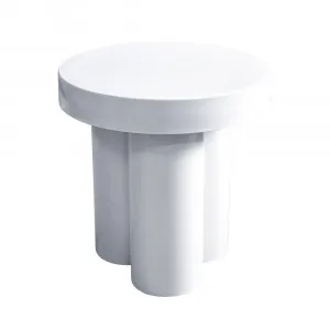 Domi Side Table - White by James Lane, a Side Table for sale on Style Sourcebook