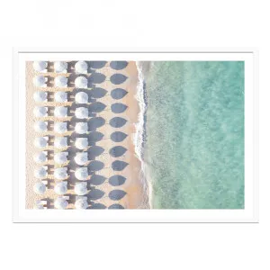 Summer Umbrellas Framed Print  - 100cm x 70cm by James Lane, a Prints for sale on Style Sourcebook